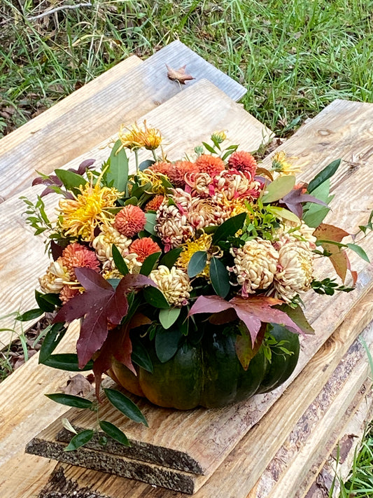 Autumnal Pumpkin Centerpiece